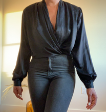 Load image into Gallery viewer, Onyx Silk Blouse